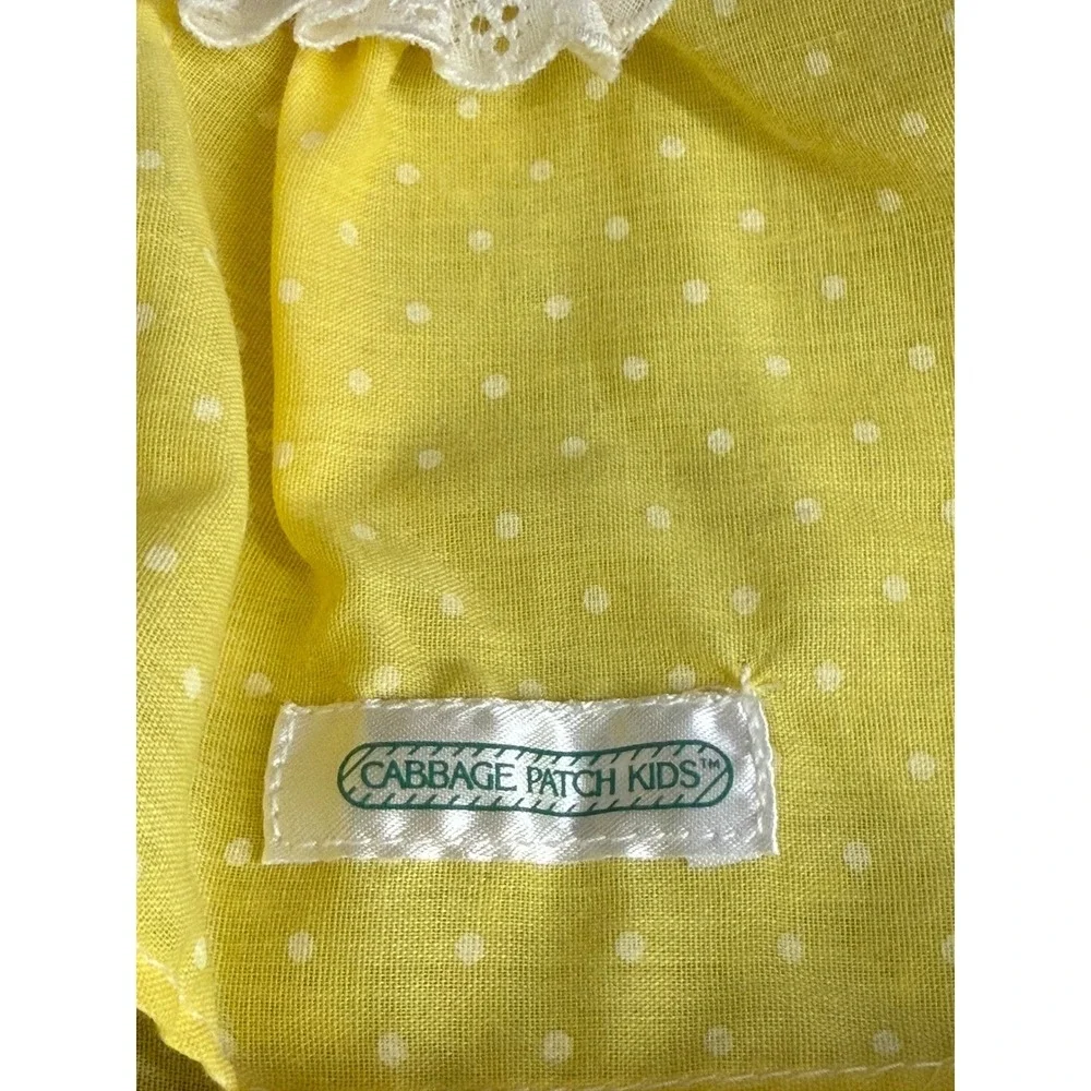 Vintage Cabbage Patch Kids Yellow Polka Dot Outfit‎ Doll Clothes